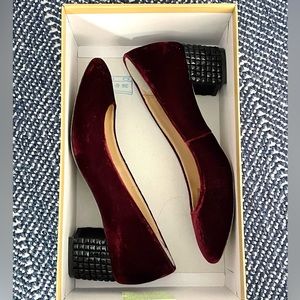 MICHAEL Michael Kors "Arabella" block heel pumps PLUM